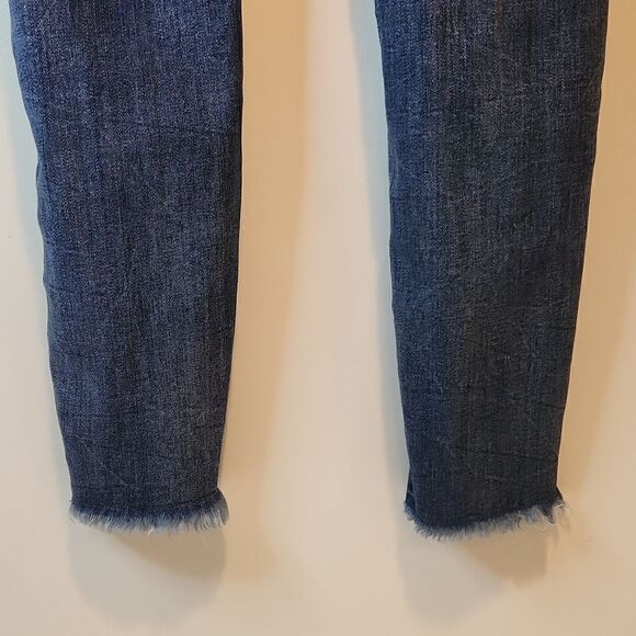 KanCan Women's Jeans Estilo Skinny Dark Wash 5/26 Distressed Ripped Denim Jeans - Picture 14 of 15